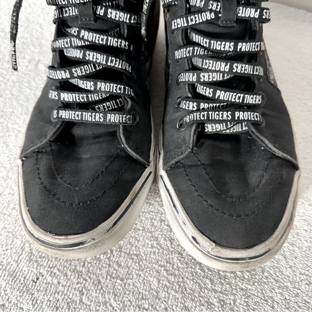 Vans Discovery Project Cats Black High Top Sneakers Project Tigers 9.5 - Picture 12 of 15